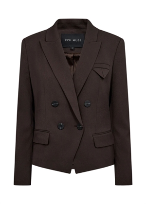 Tailor short double breasted blazer Mulch Copenhagen Muse 